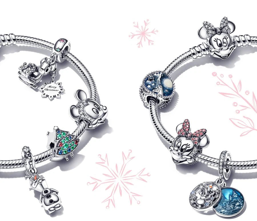 Charm Minnie Maus Gepunktetes Kleid und Schleife