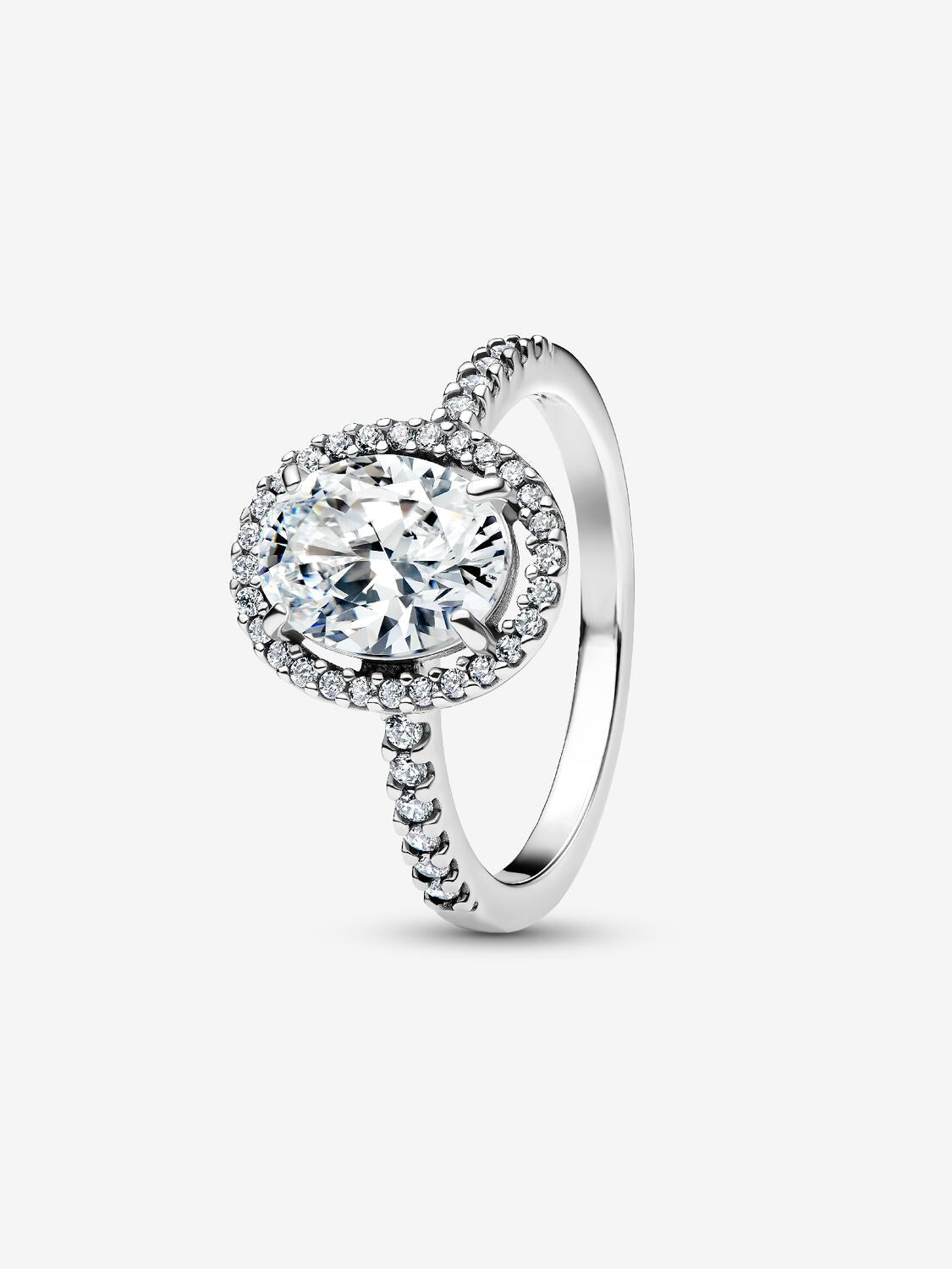 Ovaler Funkelnder Strahlenkranz Statement-Ring Hauptbild