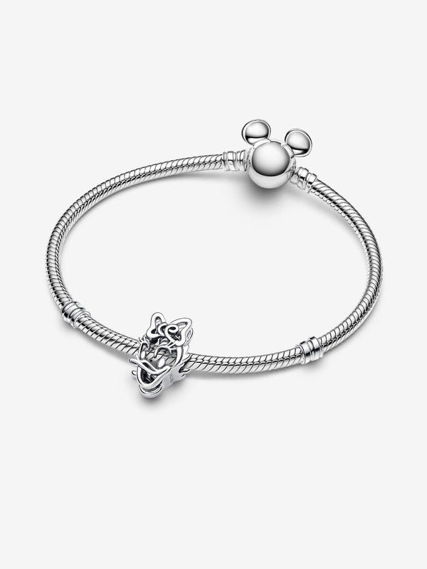 Daisy Duck Offen gearbeiteter Charm Sterling-Silber