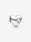 Gravierbares Herz Charm mit Klarem Stein Sterling-Silber
