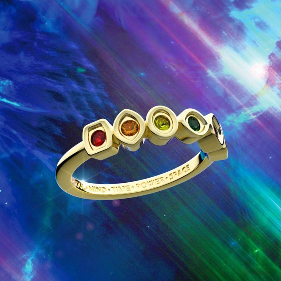 Ring The Avengers Infinity Steine 14k Vergoldet