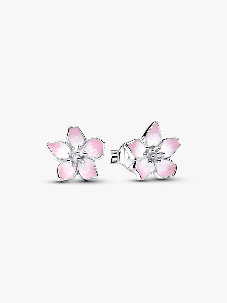Kirschblüte Ohrstecker Sterling-Silber