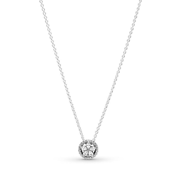 399230C01 Halskette mit Anhänger Funkelnde Schneeflocke Silber