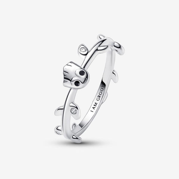 Ring Guardians Of The Galaxy Groot Blatt Silber