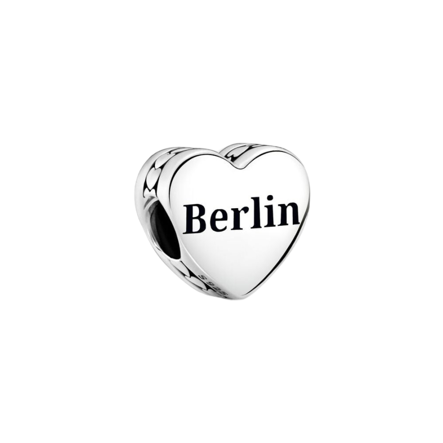 Charm Berlin Herz Sterling-Silber Hauptbild