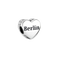 Charm Berlin Herz Sterling-Silber