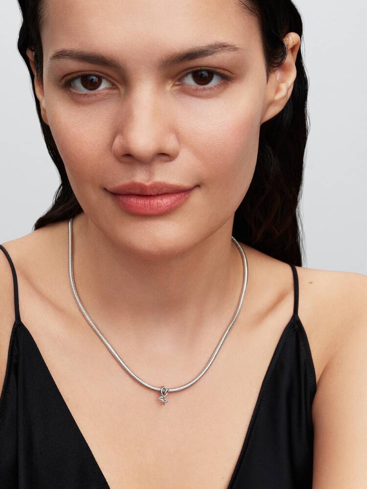 Tulpe Offen gearbeitetes Charm Sterling-Silber