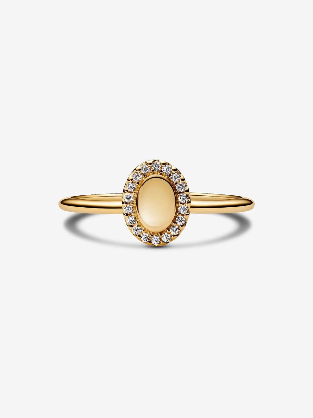Gravierbarer Ovaler Strahlenkranz Ring