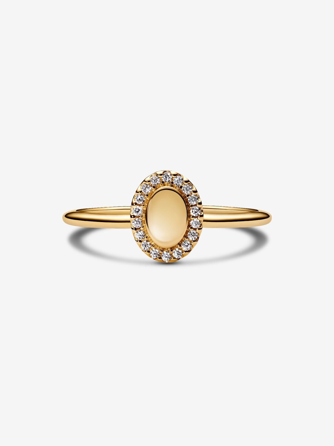 Gravierbarer Ovaler Strahlenkranz Ring