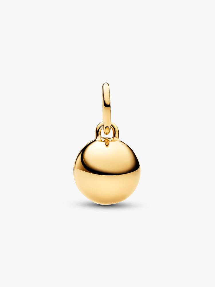 Mum Kugel-Charm 14 Karat Vergoldung