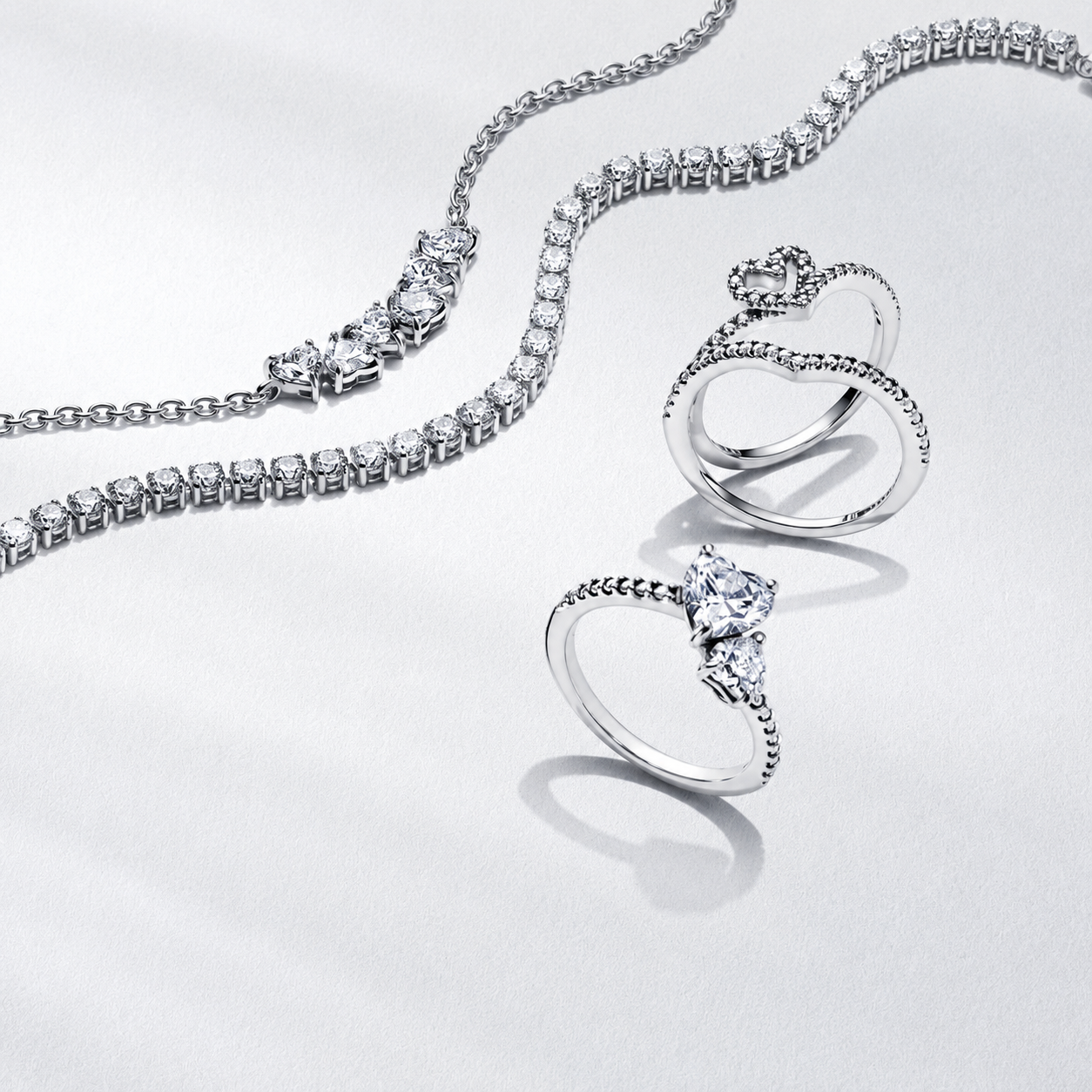 Tennisarmband Funkelnder Zirkonia Sterling-Silber