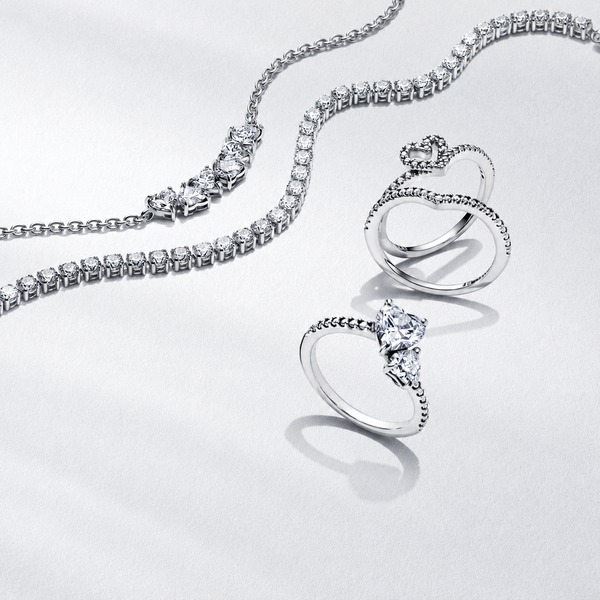 Tennisarmband Funkelnder Zirkonia Sterling-Silber