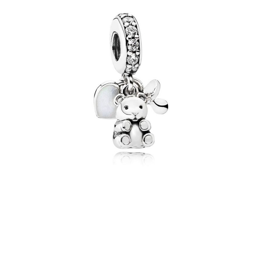 Charm-Anhänger Baby Teddybär Sterling Silber