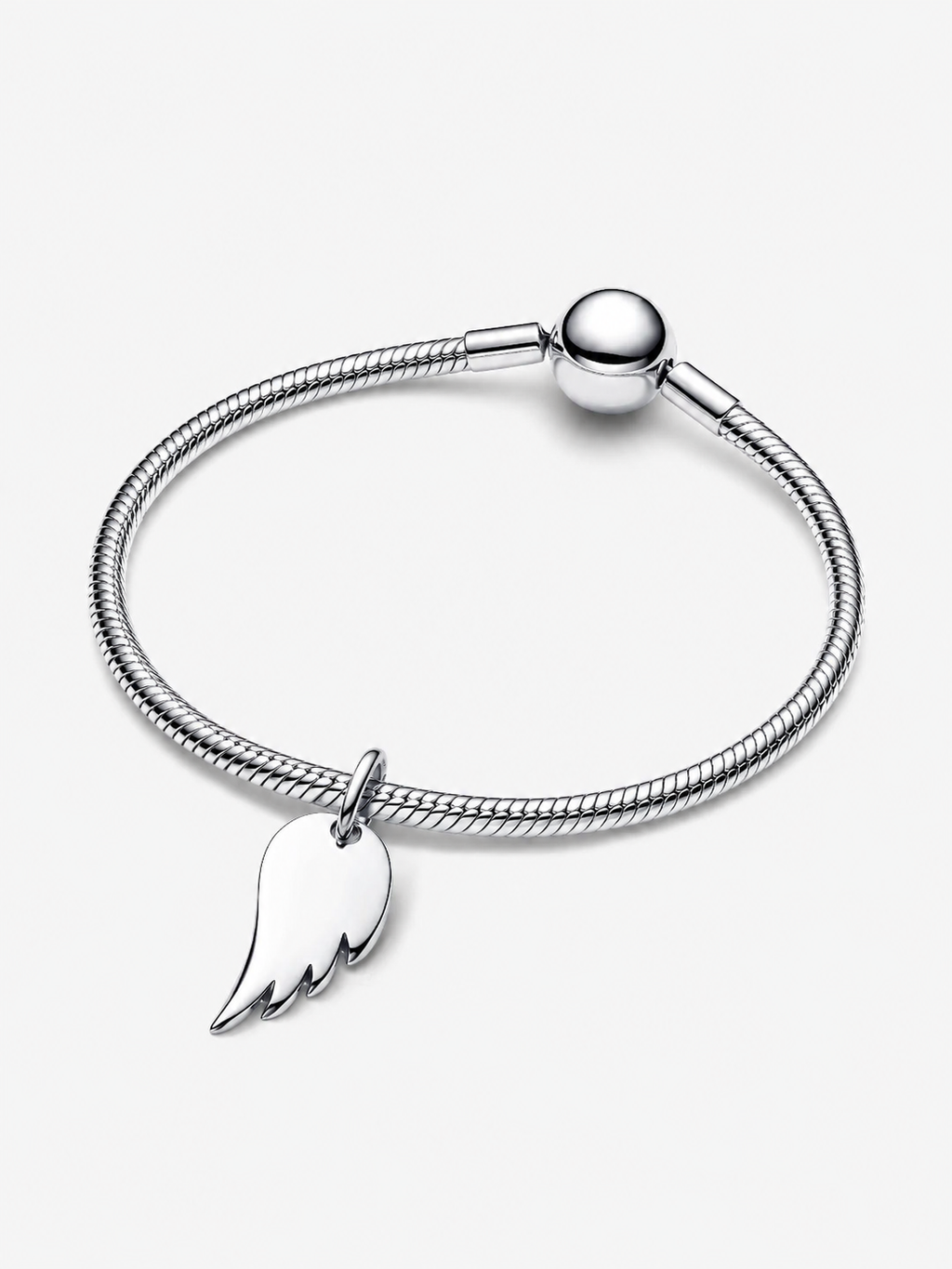 Gravierbarer Engelsflügel Anhänger Sterling-Silber