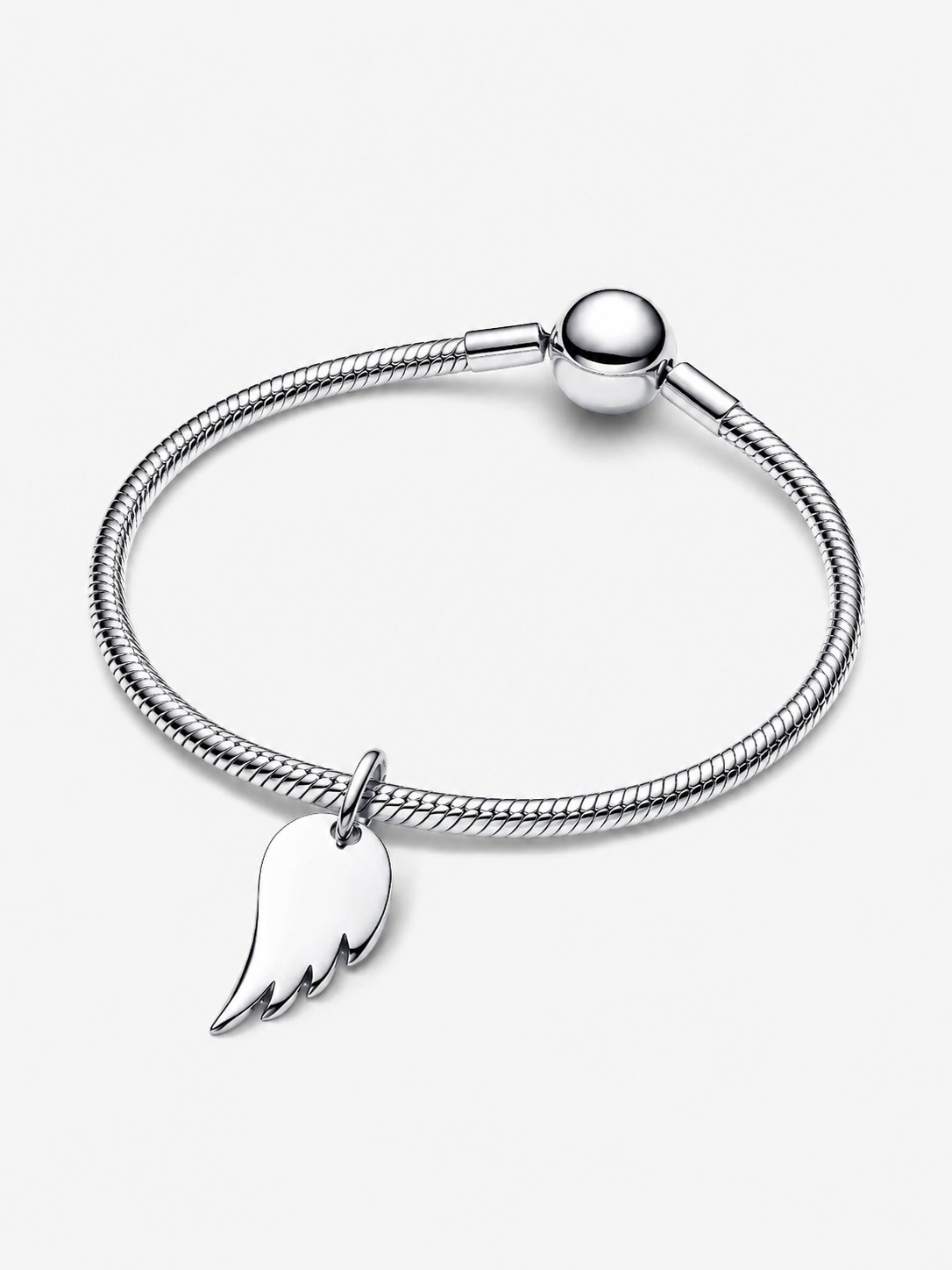 Gravierbarer Engelsflügel Anhänger Sterling-Silber