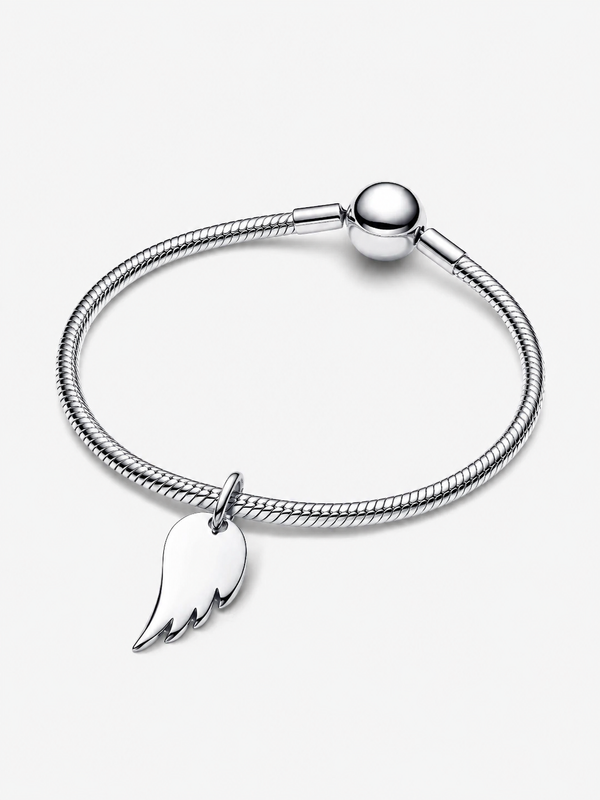 Gravierbarer Engelsflügel Anhänger Sterling-Silber