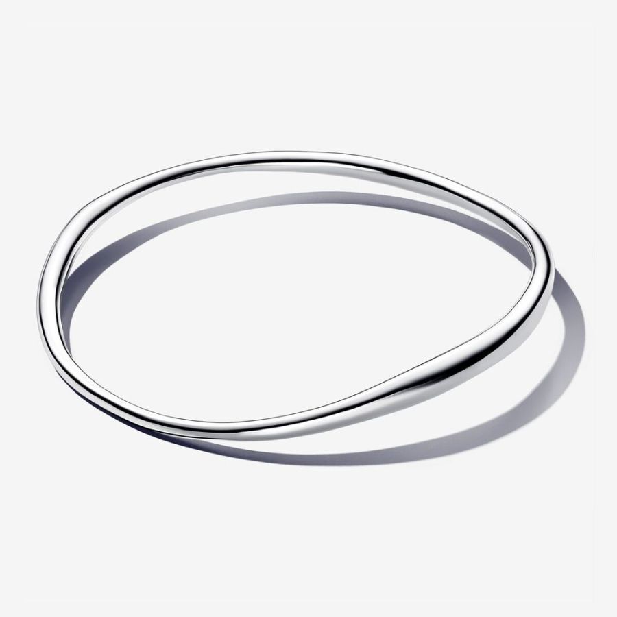 Essence Armreif Organisch Geformt Silber