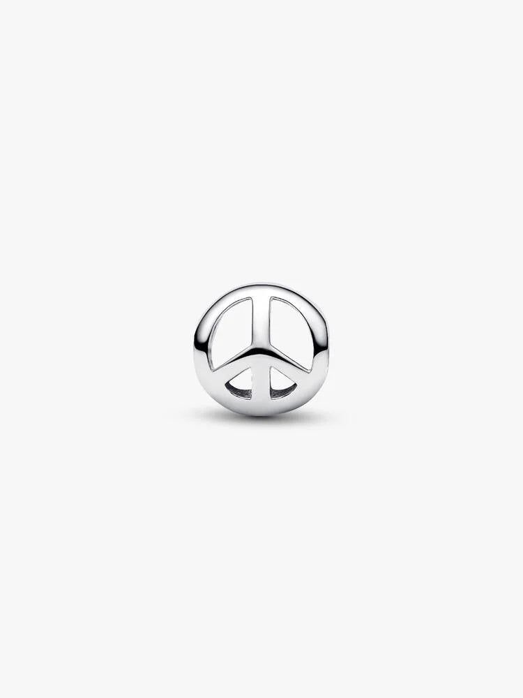 Friedens-Symbol Mini-Charm Sterling-Silber Zweitbild