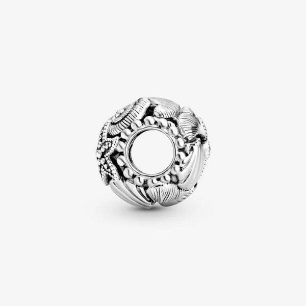Charm Offen Seestern  Muschel Herzen Sterling-Silber