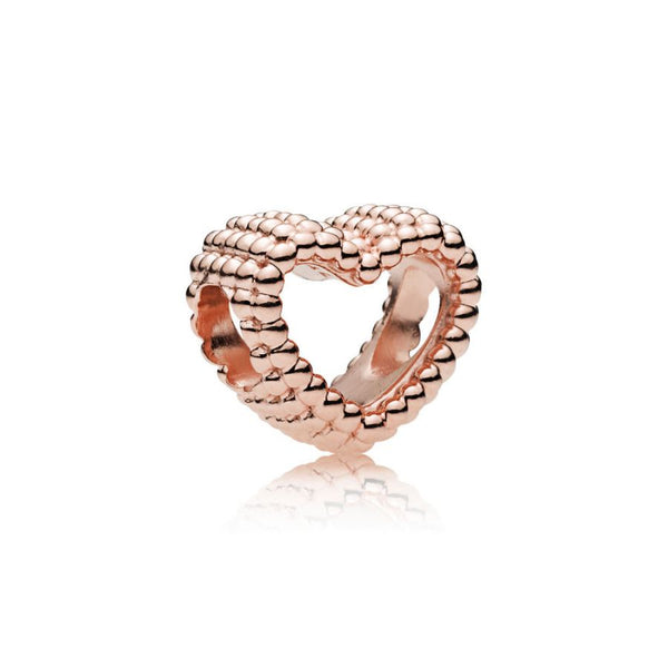 Rose  Original Charm Beaded Heart