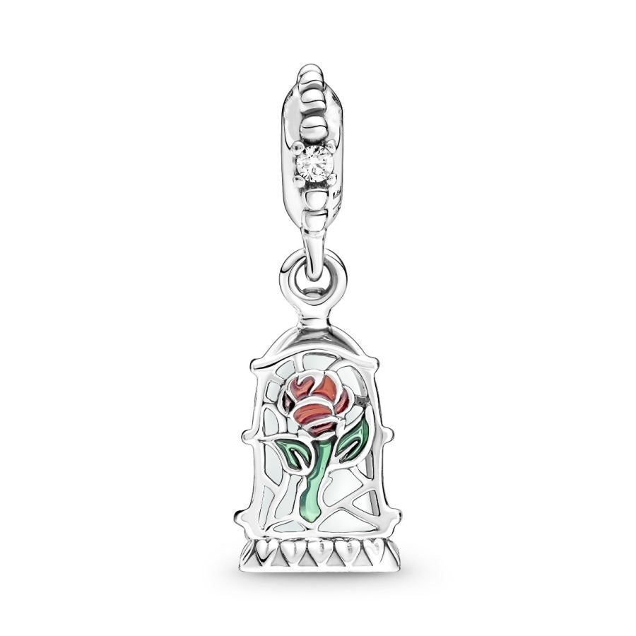 Charm-Anhänger Die Schöne & das Biest Verzauberte Rose