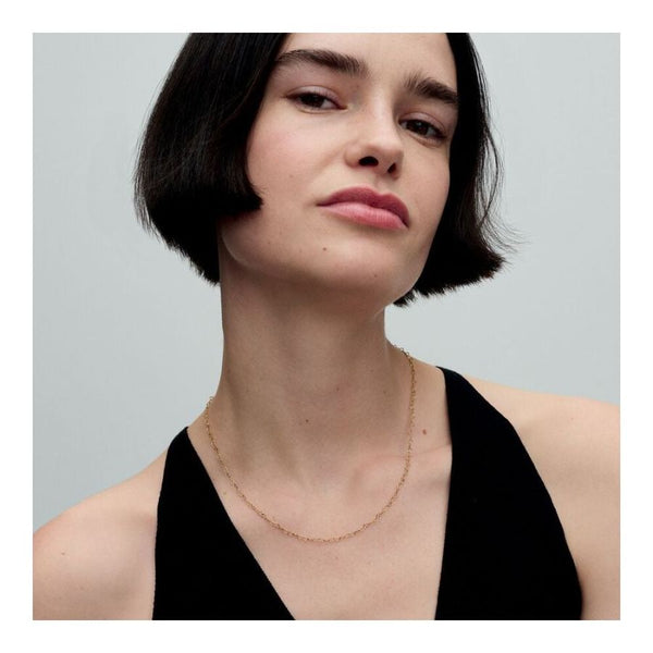Collier-Halskette Verbundene Herzen Vergoldet 363334C00