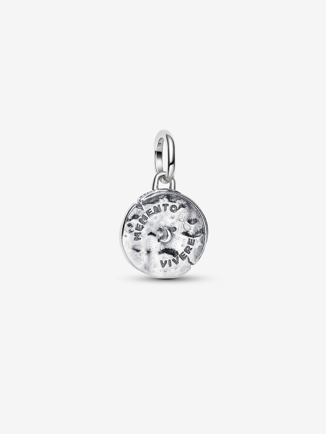 Schlange Unendlichkeitsmedaillon-Charm Sterling-Silber