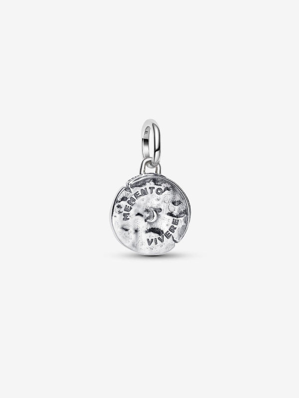 Schlange Unendlichkeitsmedaillon-Charm Sterling-Silber