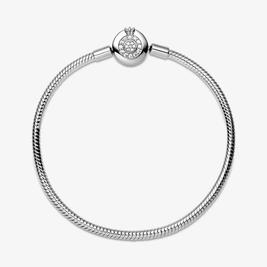 Schlangen-Gliederarmband Funkelndes Crown O Zweitbild