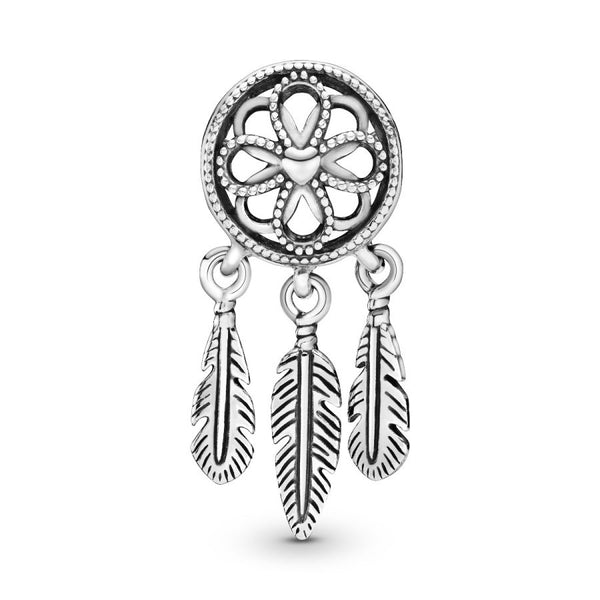 Charm-Anhänger Spiritueller Traumfänger Sterling Silver