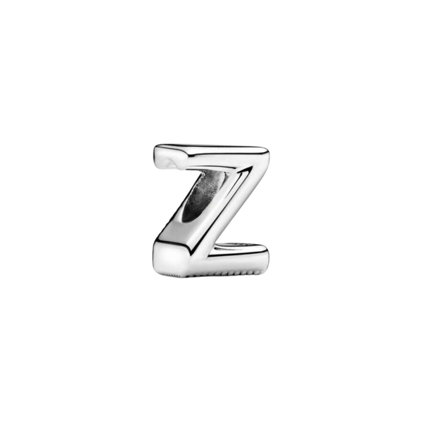 Charm Buchstabe Letter Z Silber