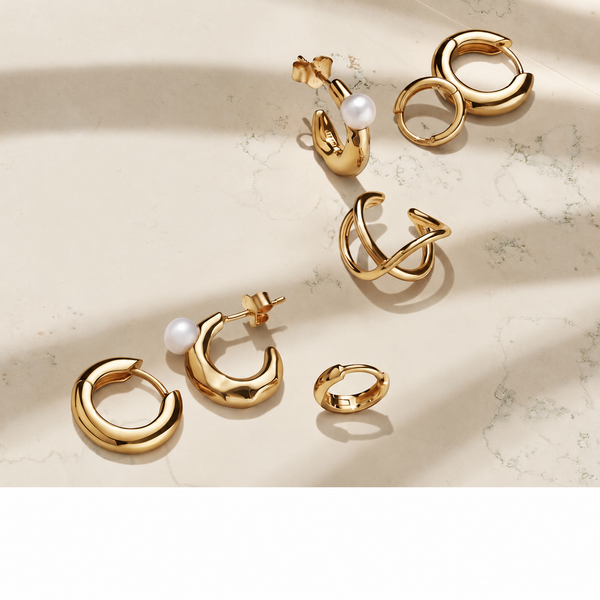 Essence Creolen Offene Ringe Vergoldet 20 mm