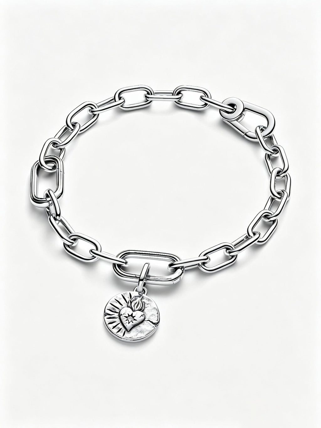Herz Medaillon-Charm Sterling-Silber