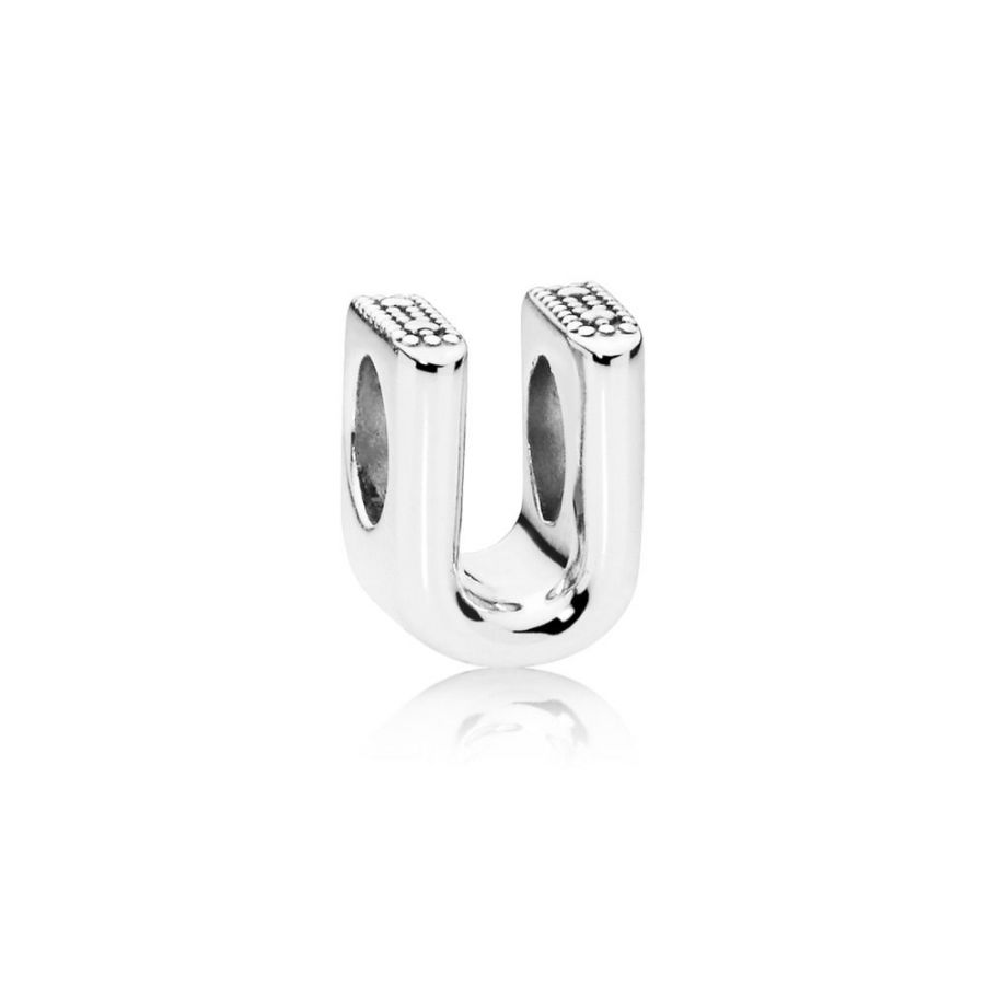 Charm Buchstabe Letter U Silber Hauptbild