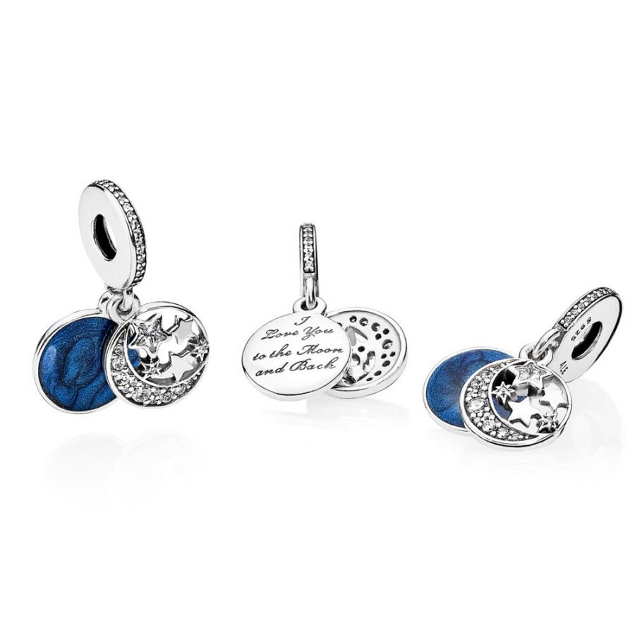 Charm Anhänger Vintage Nachthimmel