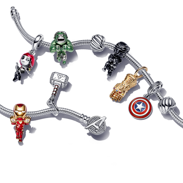 Charm The Avengers Iron Man Arc-Reaktor Silber