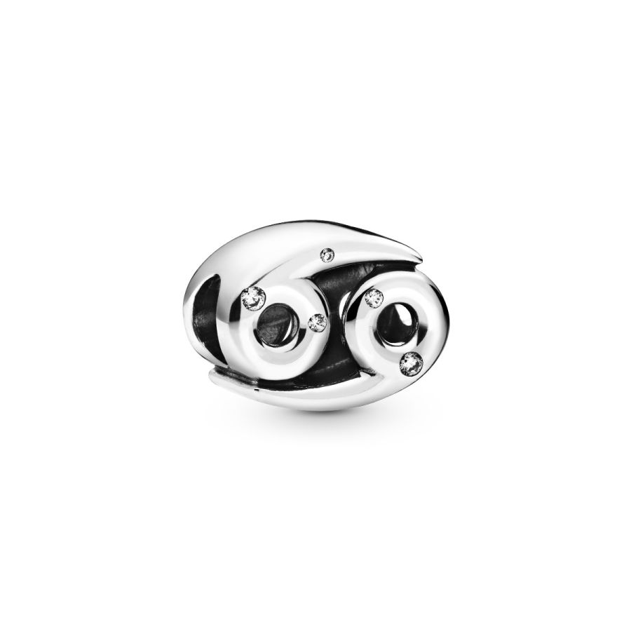Charm Funkelnder Krebs Sterling-Silber Hauptbild