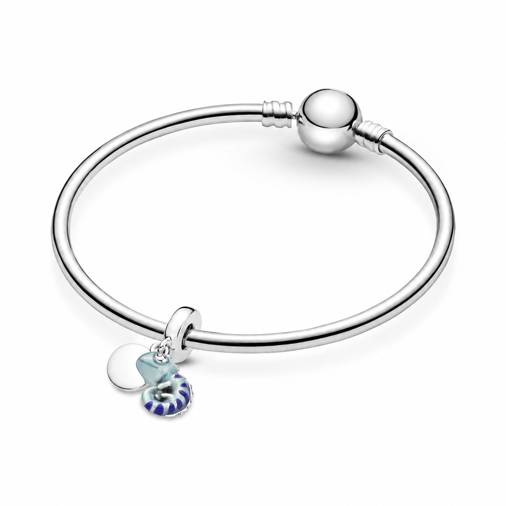 Charm-Anhänger Farbwechselndes Chamäleon Sterling-Silber