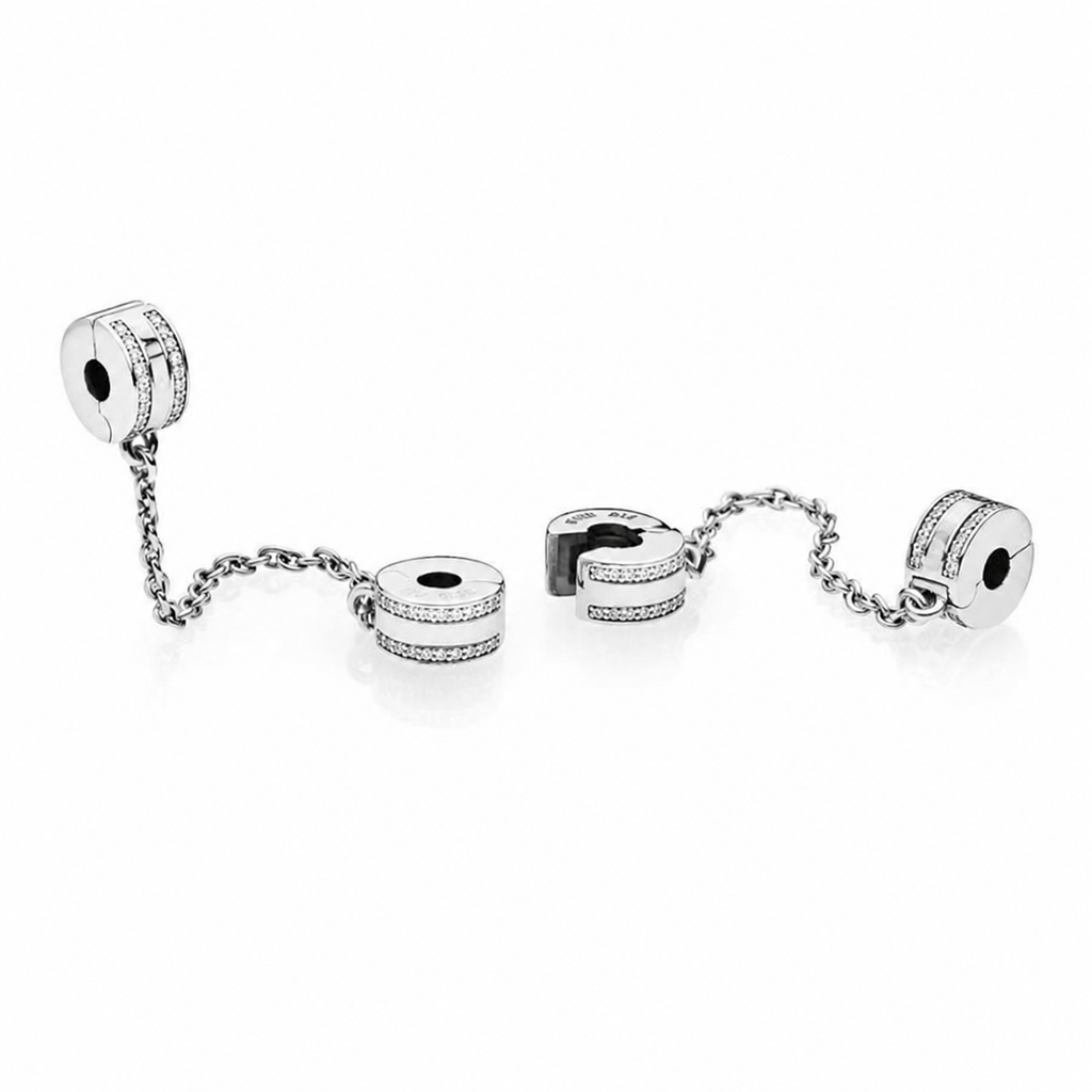 792057CZ Komfortkette Logo Silber 5 cm