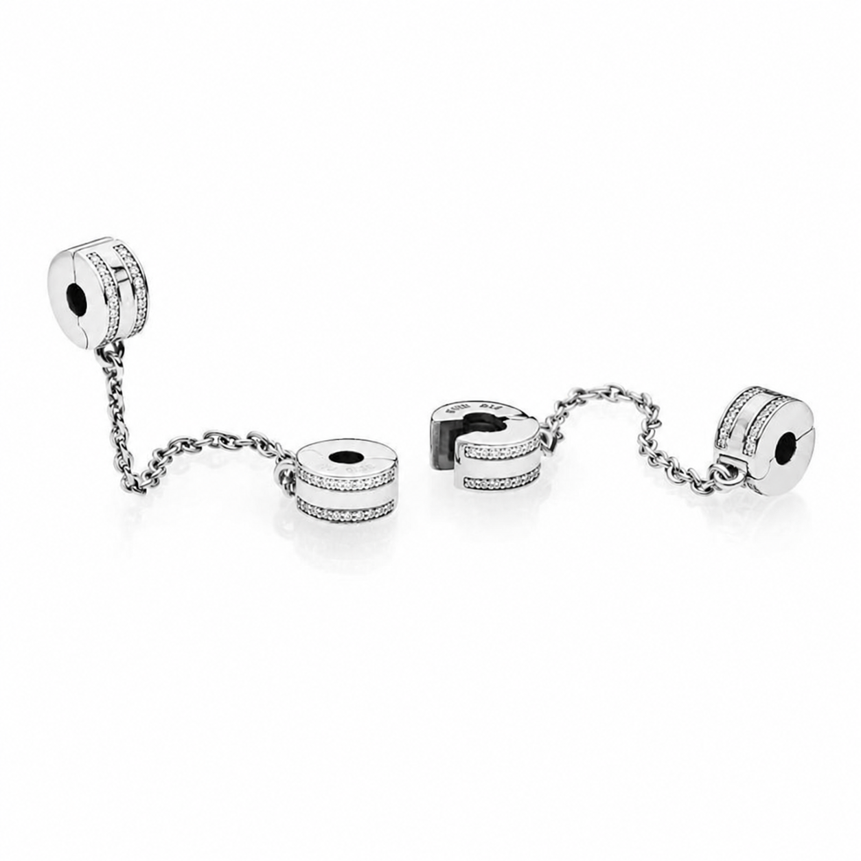 792057CZ Komfortkette Logo Silber 5 cm