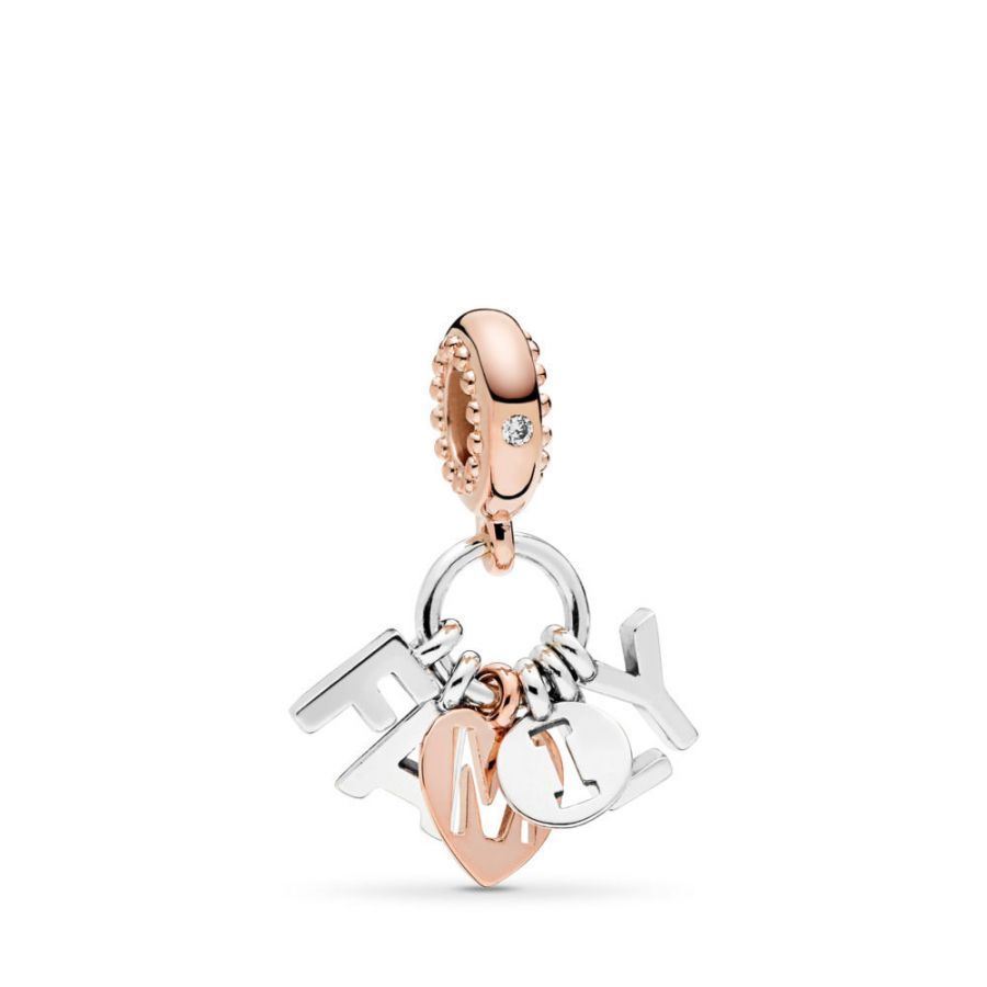 Rose  Charm-Anhänger Perfect Family Silber