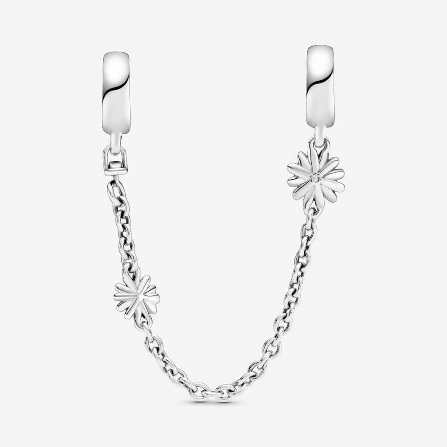 798764C01 Komfortketten-Charm Gänseblümchen Silber 5 cm