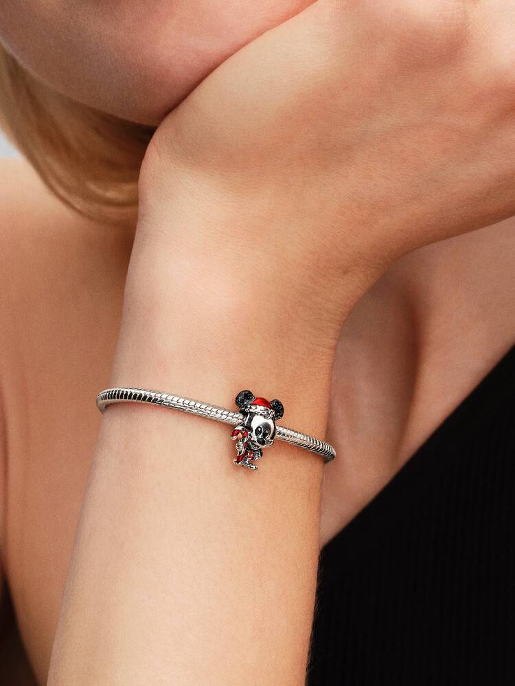 Micky Maus Weihnachten Charm Sterling-Silber