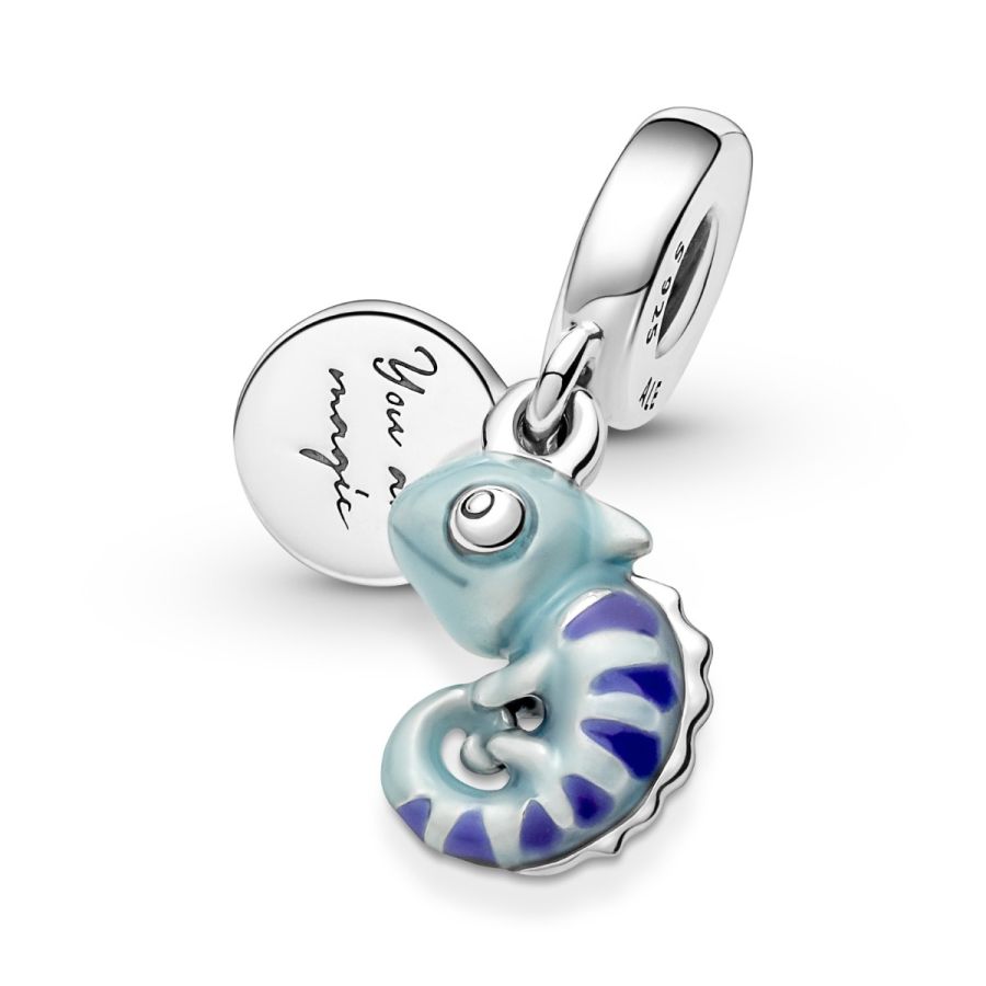 Charm-Anhänger Farbwechselndes Chamäleon Sterling-Silber Hauptbild