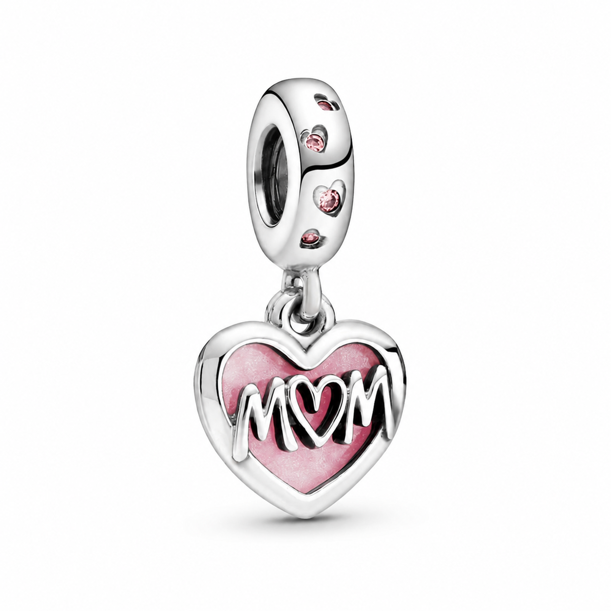Charm-Anhänger Mum Inschrift Herz Sterling-Silber Hauptbild