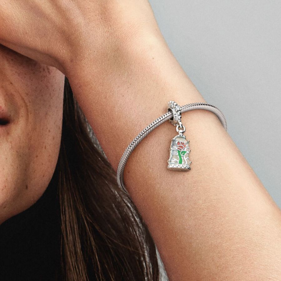 Charm-Anhänger Die Schöne & das Biest Verzauberte Rose Zweitbild