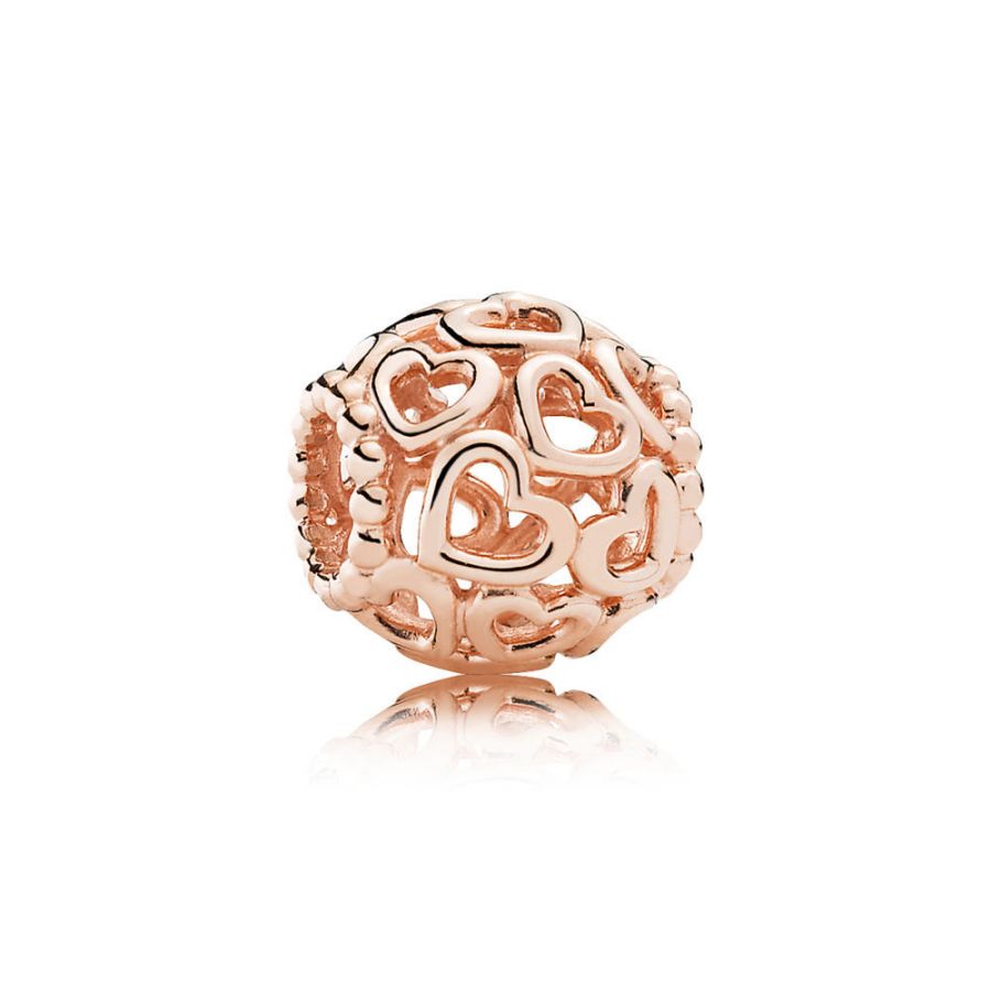 Rose  Charm Herzstrudel All-Over Herzen