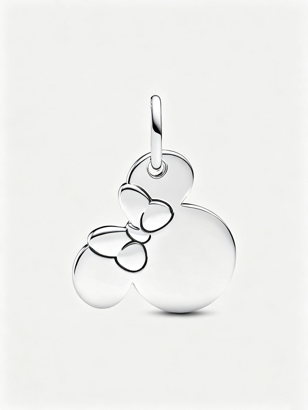 Minnie Maus Gravierbarer Charm-Anhänger Sterling-Silber