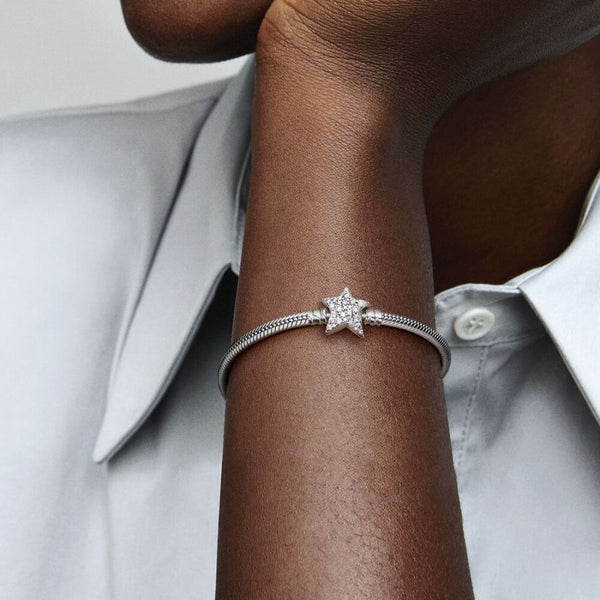 Armband Moments Asymmetrischer Stern-Verschluss Silber