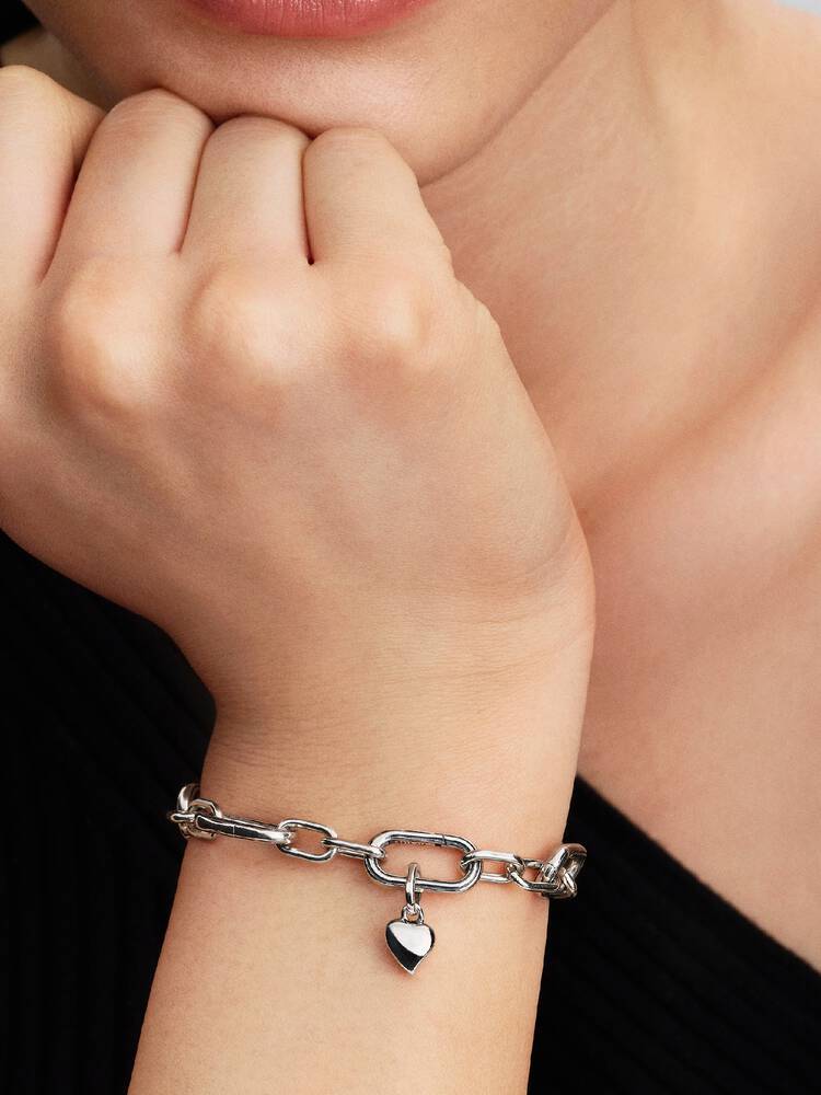 Herz Mini-Charm-Anhänger Sterling-Silber